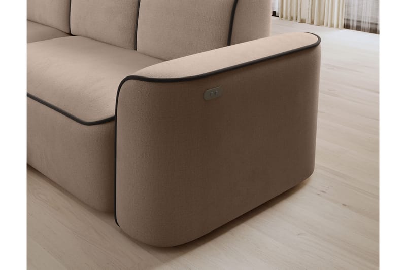 Ume 4-sits Soffa med Divan - Cream - Möbler - Soffa - Divansoffor & schäslongsoffa