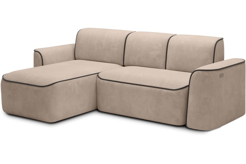 Ume 4-sits Soffa med Divan - Cream - Möbler - Soffa - Divansoffor & schäslongsoffa