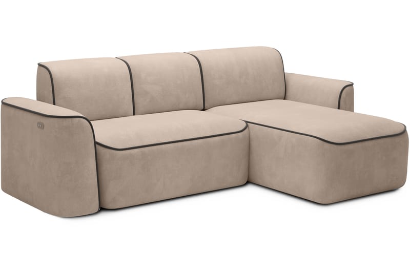 Ume 4-sits Soffa med Divan - Cream - Möbler - Soffa - Divansoffor & schäslongsoffa