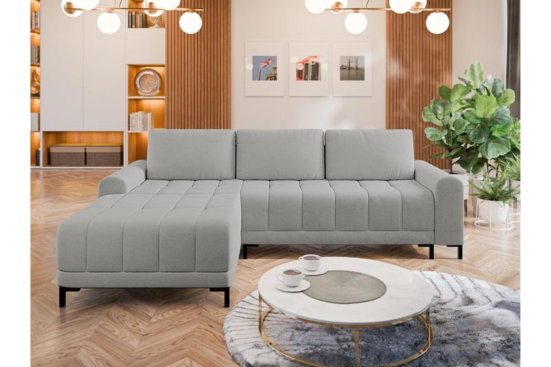 Vilshult Soffa med Divan 3-sits - Ljusgrå - Möbler - Soffa - Divansoffor & schäslongsoffa