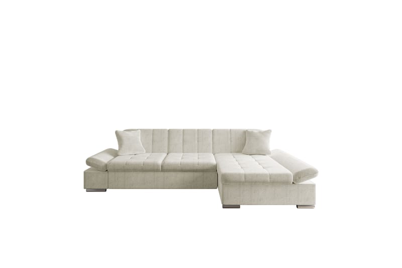 Djerra Soffa med Divan 3-sits - Beige - Möbler - Soffa - Divansoffor & schäslongsoffa