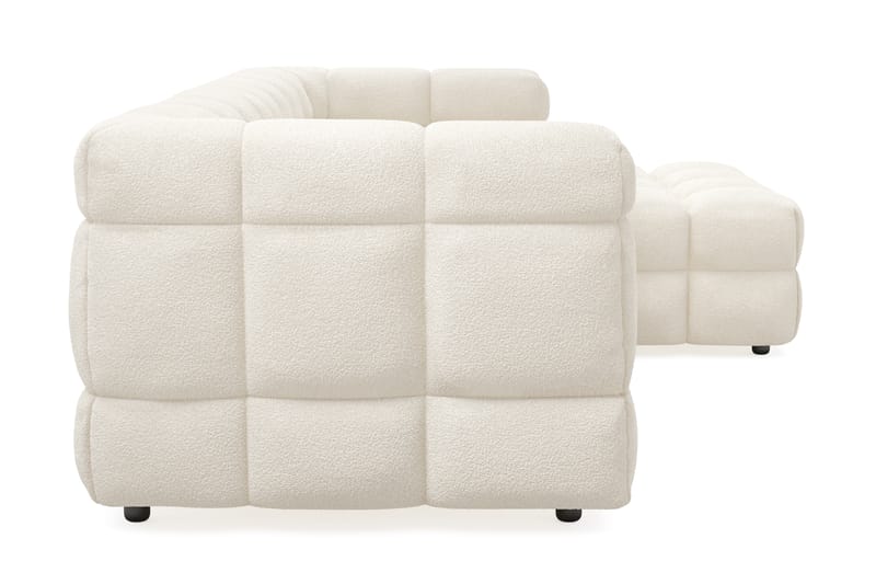 Elise 3-sits Bubblig Soffa med Divan - Beige Teddy - Möbler - Soffa - Hörnsoffa