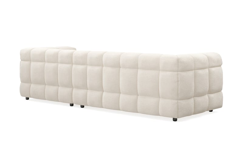 Elise 3-sits Bubblig Soffa med Divan - Beige Teddy - Möbler - Soffa - Hörnsoffa