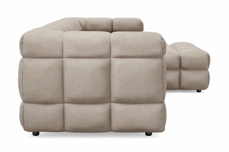 Elise 3-sits Bubblig Soffa med Divan - Beige - Möbler - Soffa - Hörnsoffa