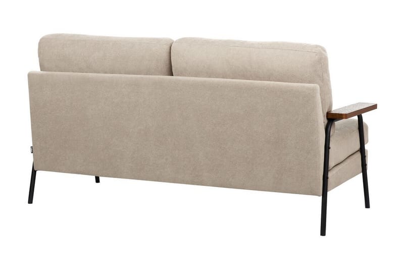 Faris Soffa 3-sits - Beige/Mörkt trä/Svart - Möbler - Soffa - 3 sits soffa