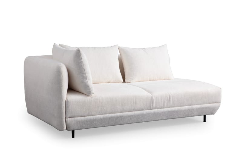 Floransa 4-sits Soffa med Divan - Vit - Möbler - Soffa - Divansoffor & schäslongsoffa