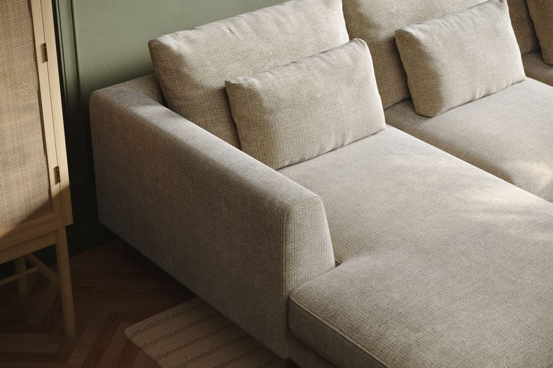 Florenz 4-sits U-Soffa med Divan Vänster - Grå/Beige - Möbler - Soffa - U-soffa