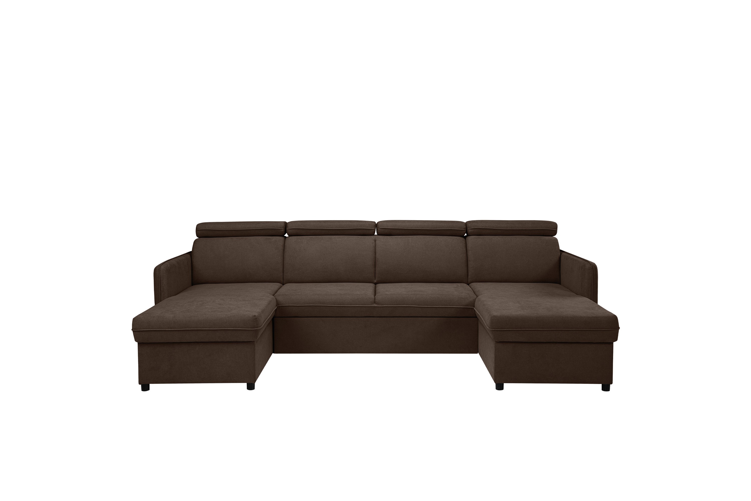 Fredrik Soffa Dubbeldivan 4-sits - Brun U-soffa