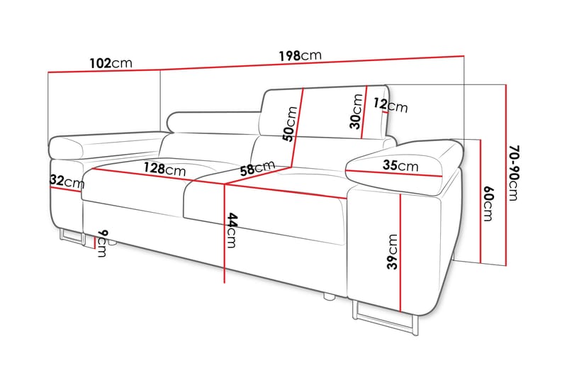 Gabina Soffa 2-sits - Beige - Möbler - Soffa - 2 sits soffa