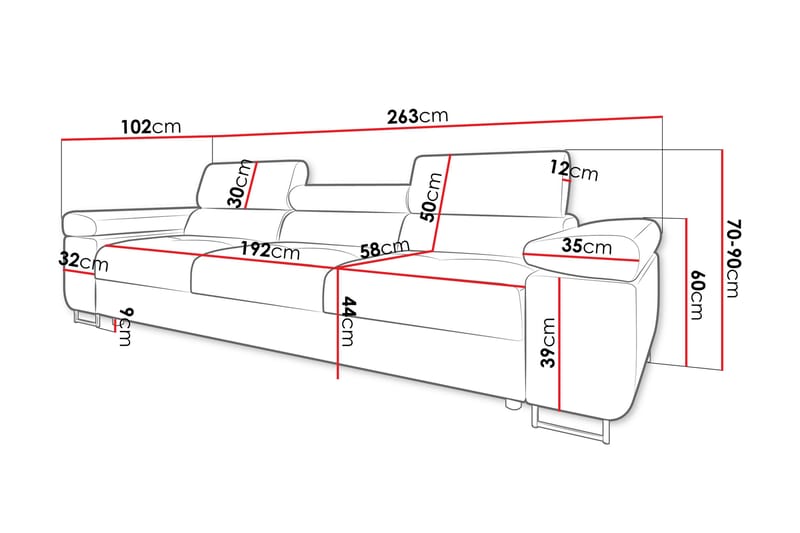 Gabina Soffa 3-sits - Grön - Möbler - Soffa - 3 sits soffa