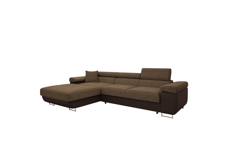 Gabina Soffa med Divan 3-sits - Brun - Möbler - Soffa - Divansoffor & schäslongsoffa