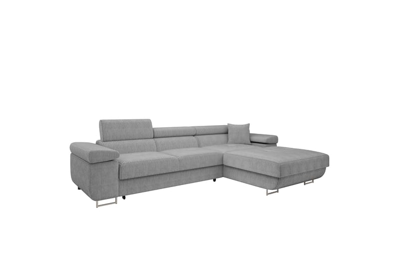 Gabina Soffa med Divan 3-sits - Grå - Möbler - Soffa - Divansoffor & schäslongsoffa