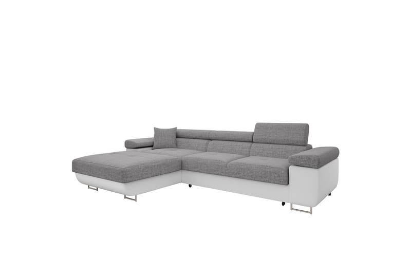 Gabina Soffa med Divan 3-sits - Grå/Vit - Möbler - Soffa - Divansoffor & schäslongsoffa