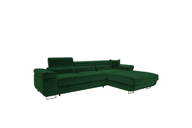 Gabina Soffa med Divan 3-sits - Grön - Möbler - Soffa - Divansoffor & schäslongsoffa