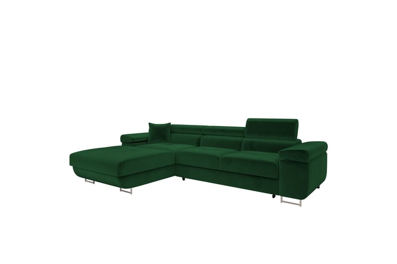 Gabina Soffa med Divan 3-sits - Grön - Möbler - Soffa - Divansoffor & schäslongsoffa