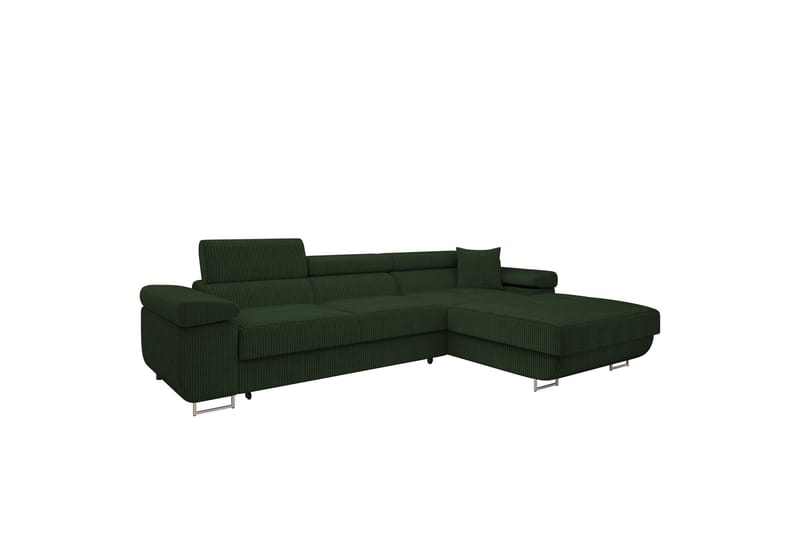 Gabina Soffa med Divan 3-sits - Grön - Möbler - Soffa - Divansoffor & schäslongsoffa