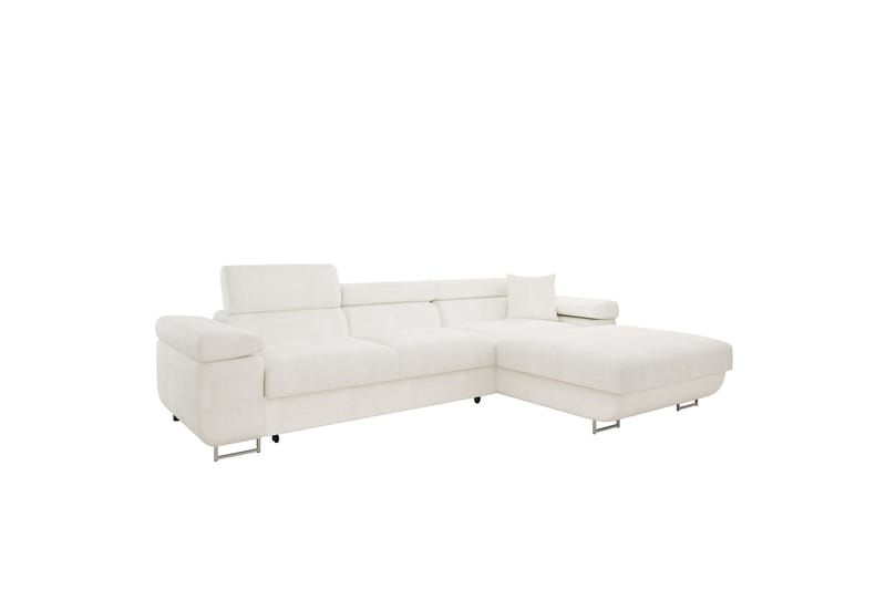 Gabina Soffa med Divan 3-sits - Vit - Möbler - Soffa - Divansoffor & schäslongsoffa