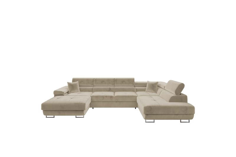 Gabina Soffa med Divan och Schäslong 4-sits - Beige - Möbler - Soffa - U-soffa