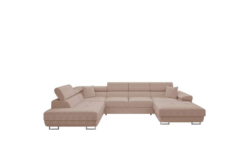 Gabina Soffa med Divan och Schäslong 4-sits - Rosa - Möbler - Soffa - U-soffa