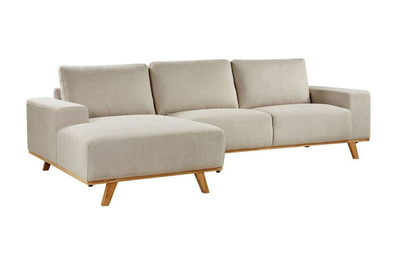 Gaines Hörnsoffa 3-sits - Beige/Ljust trä - Möbler - Soffa - Hörnsoffa