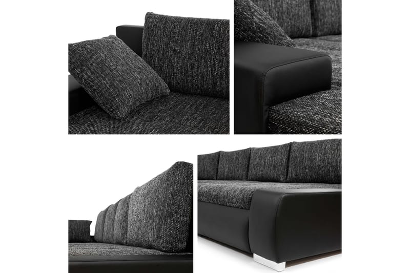 Gamal Soffa Dubbeldivan 4-sits - Svart - Möbler - Soffa - U-soffa