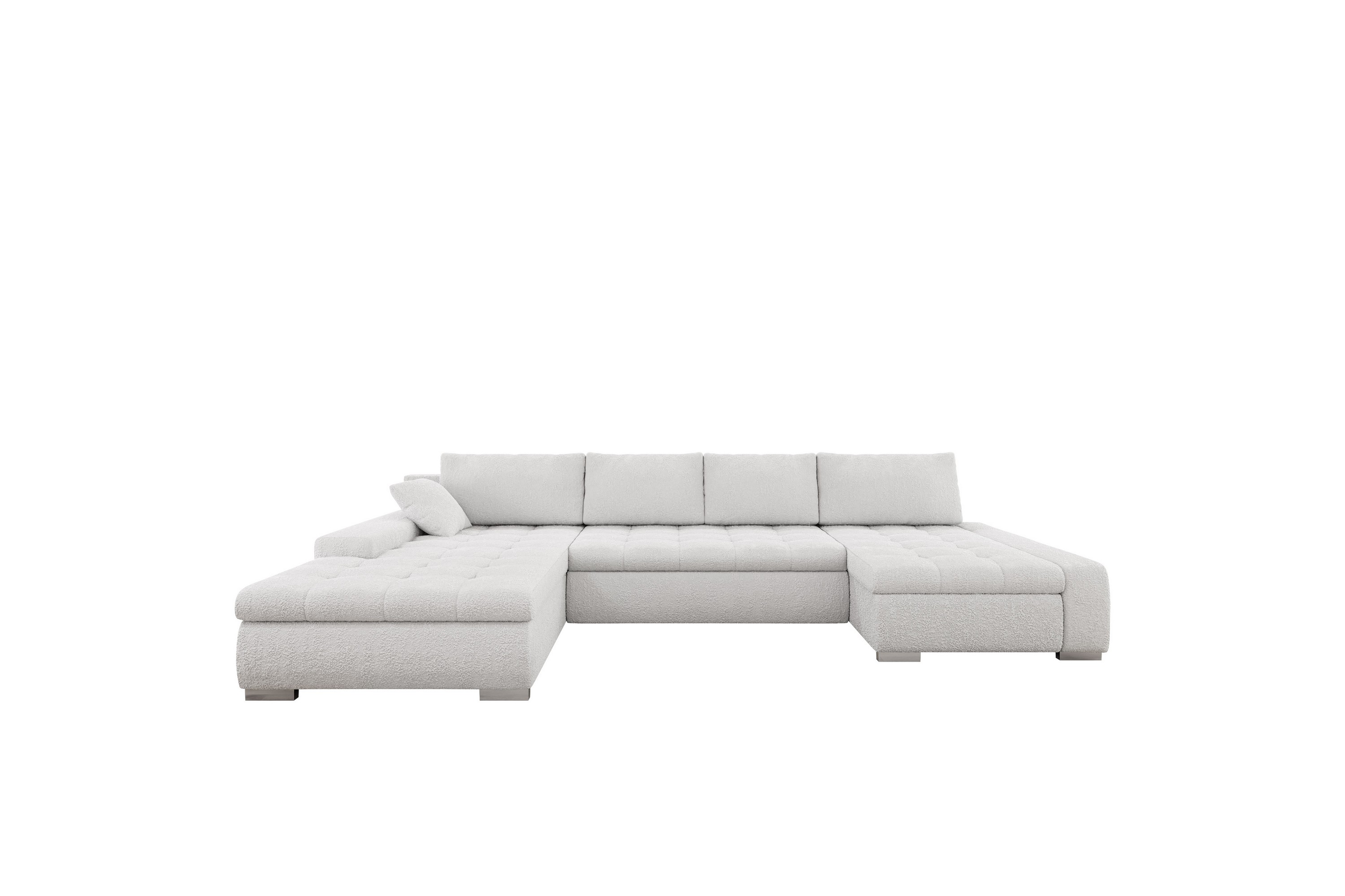 Gamal Soffa Dubbeldivan 4-sits - Vit U-soffa