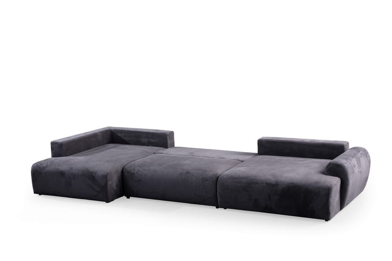 Gaudir 4-sits Soffa med Divan - Antracit - Möbler - Soffa - Divansoffor & schäslongsoffa