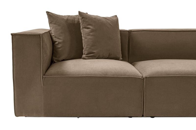 Gregor Soffa med Divan 4-sits - Brun - Möbler - Soffa - Divansoffor & schäslongsoffa