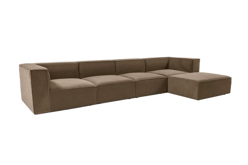 Gregor Soffa med Divan 4-sits - Brun - Möbler - Soffa - Divansoffor & schäslongsoffa