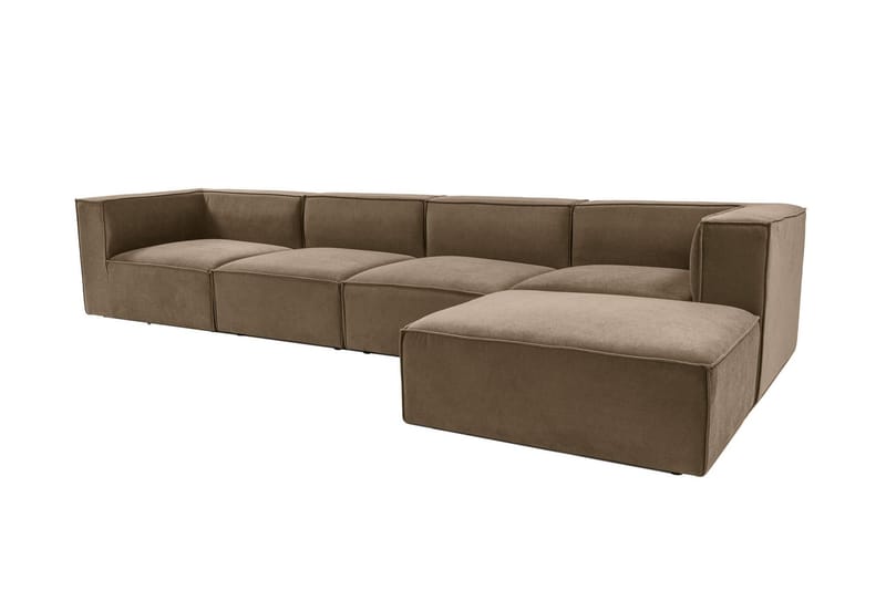 Gregor Soffa med Divan 4-sits - Brun - Möbler - Soffa - Divansoffor & schäslongsoffa