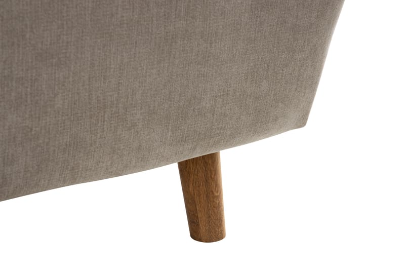 Trend Stor Lyx Hörnsoffa Vändbar L formad - Beige / Ek - Möbler - Soffa - Hörnsoffa