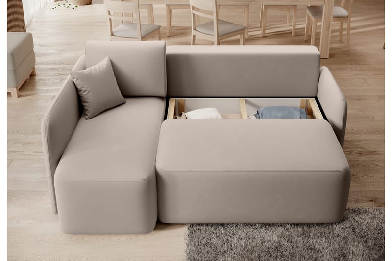 Hadson 3-sits Soffa med Divan - Beige - Möbler - Soffa - Divansoffor & schäslongsoffa