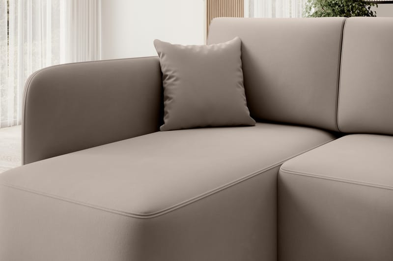 Hadson 3-sits Soffa med Divan - Beige - Möbler - Soffa - Divansoffor & schäslongsoffa