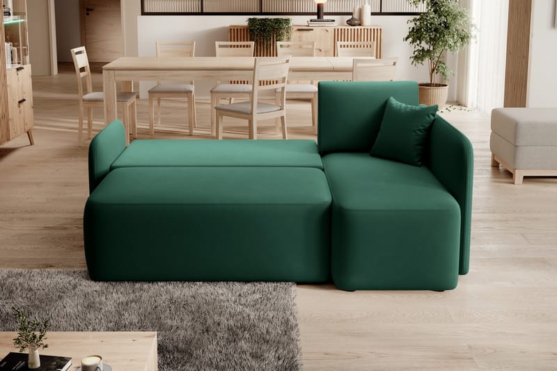 Hadson 3-sits Soffa med Divan - Grön - Möbler - Soffa - Divansoffor & schäslongsoffa