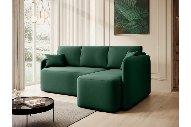 Hadson 3-sits Soffa med Divan - Grön - Möbler - Soffa - Divansoffor & schäslongsoffa