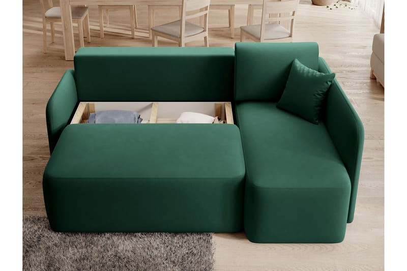 Hadson 3-sits Soffa med Divan - Grön - Möbler - Soffa - Divansoffor & schäslongsoffa