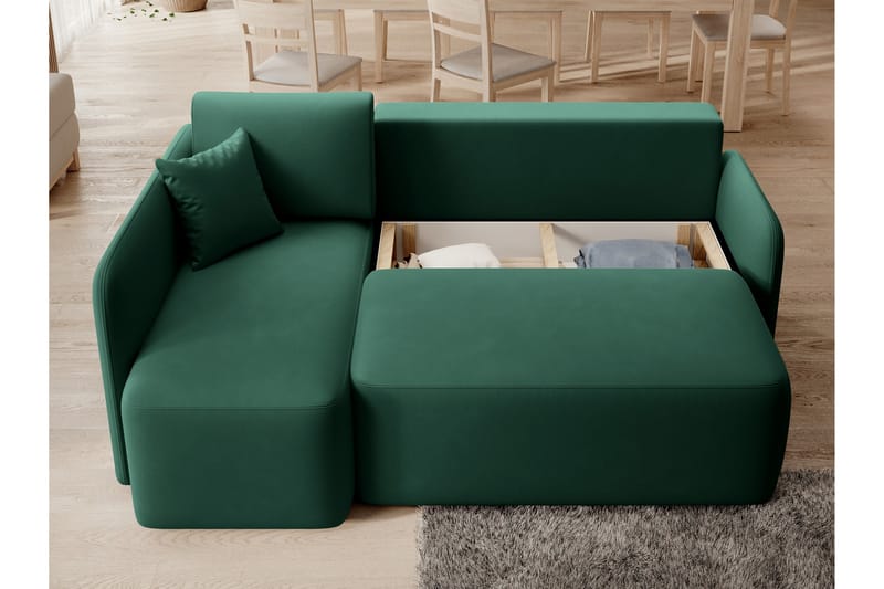 Hadson 3-sits Soffa med Divan - Grön - Möbler - Soffa - Divansoffor & schäslongsoffa