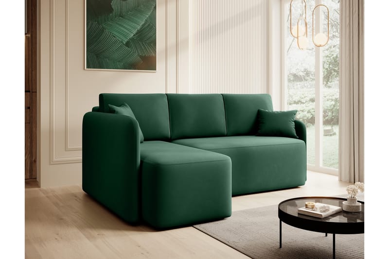 Hadson 3-sits Soffa med Divan - Grön - Möbler - Soffa - Divansoffor & schäslongsoffa