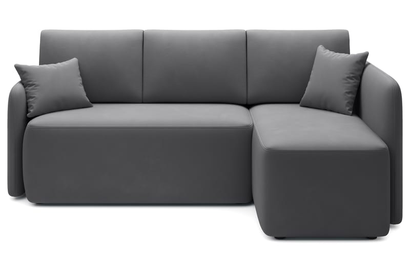 Hadson 3-sits Soffa med Divan - Mörkgrå - Möbler - Soffa - Divansoffor & schäslongsoffa