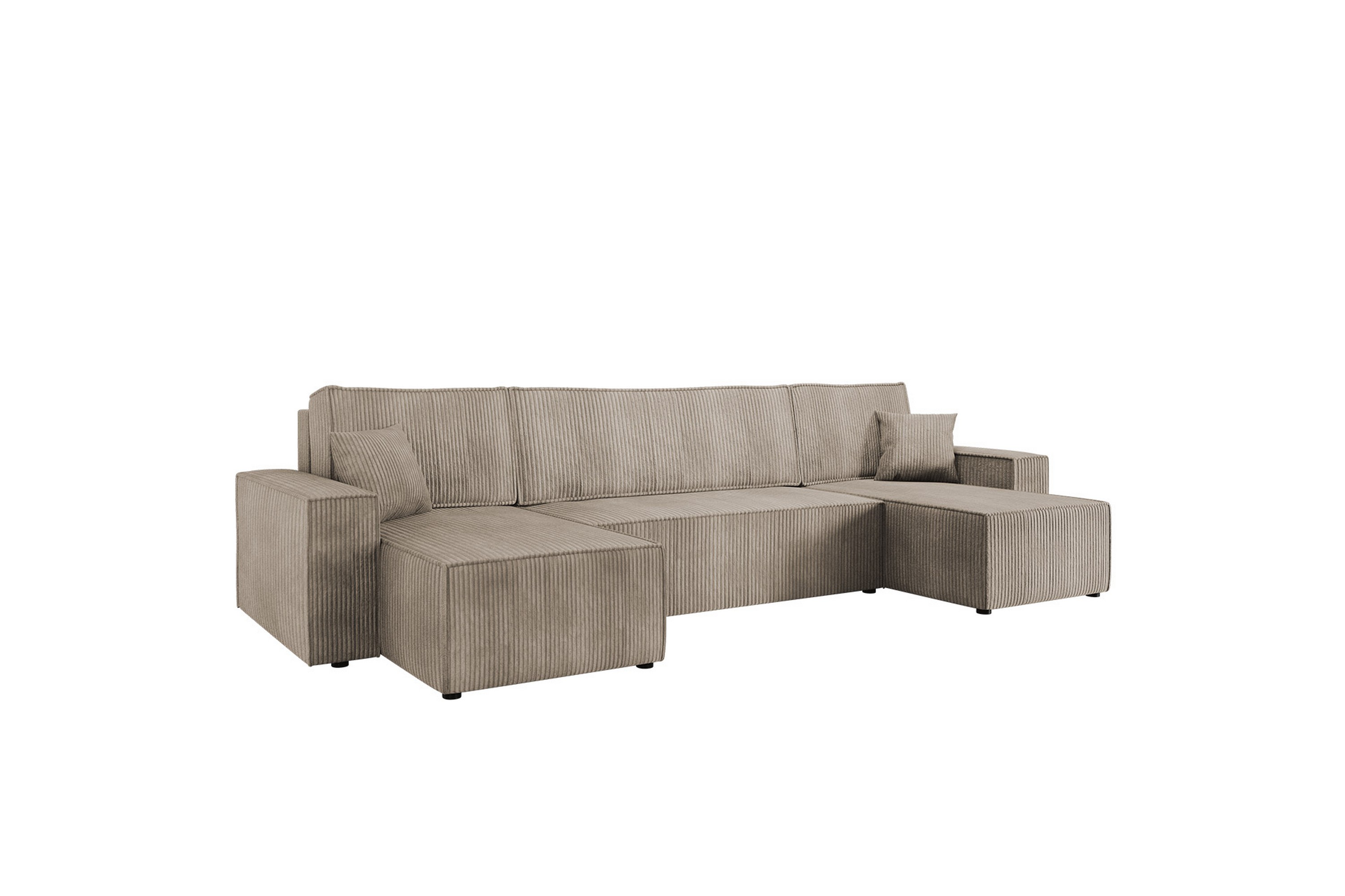 Hobson Soffa Dubbeldivan 4-sits - Beige U-soffa