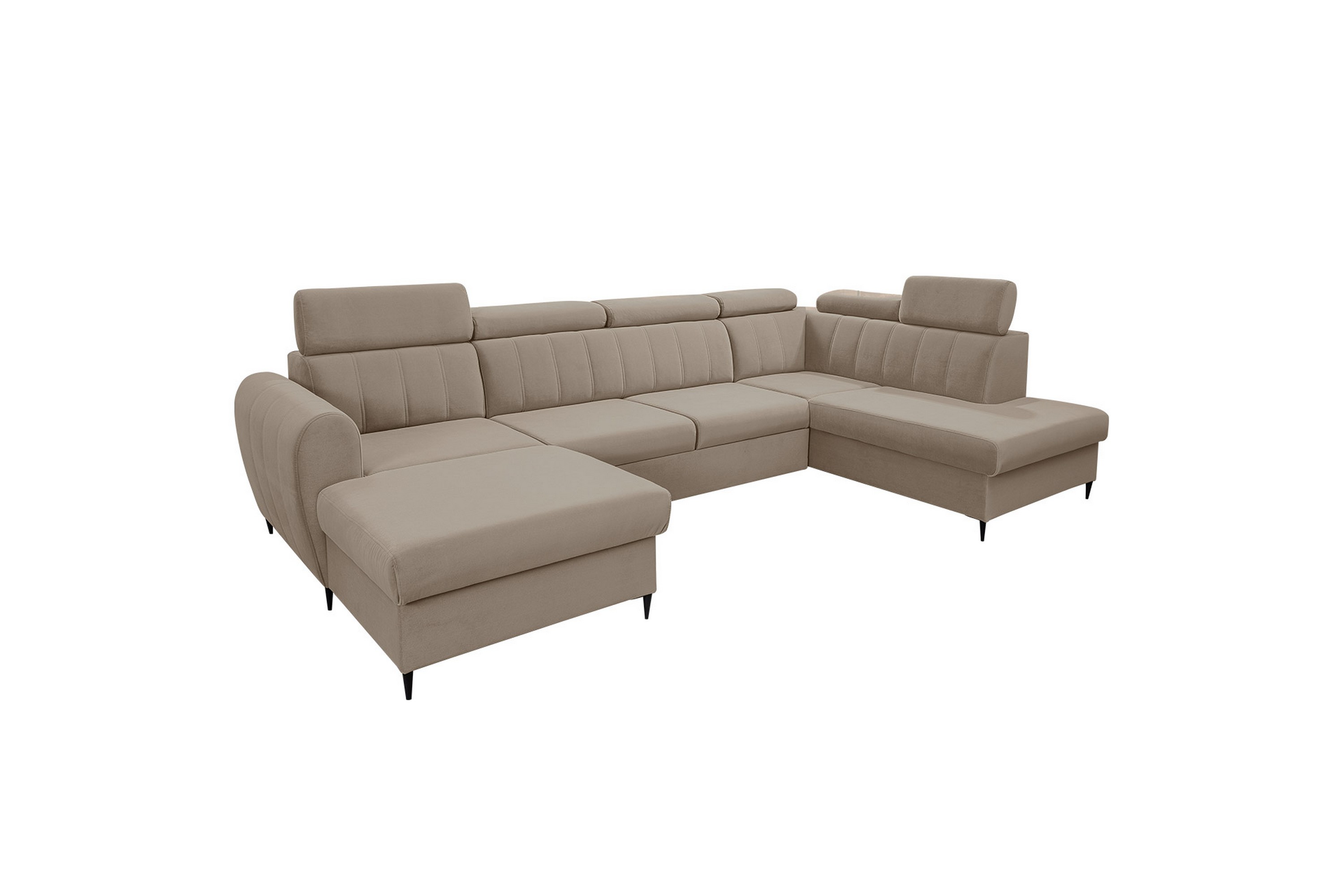 Hoffman Soffa med Divan och Schäslong 4-sits - Beige U-soffa