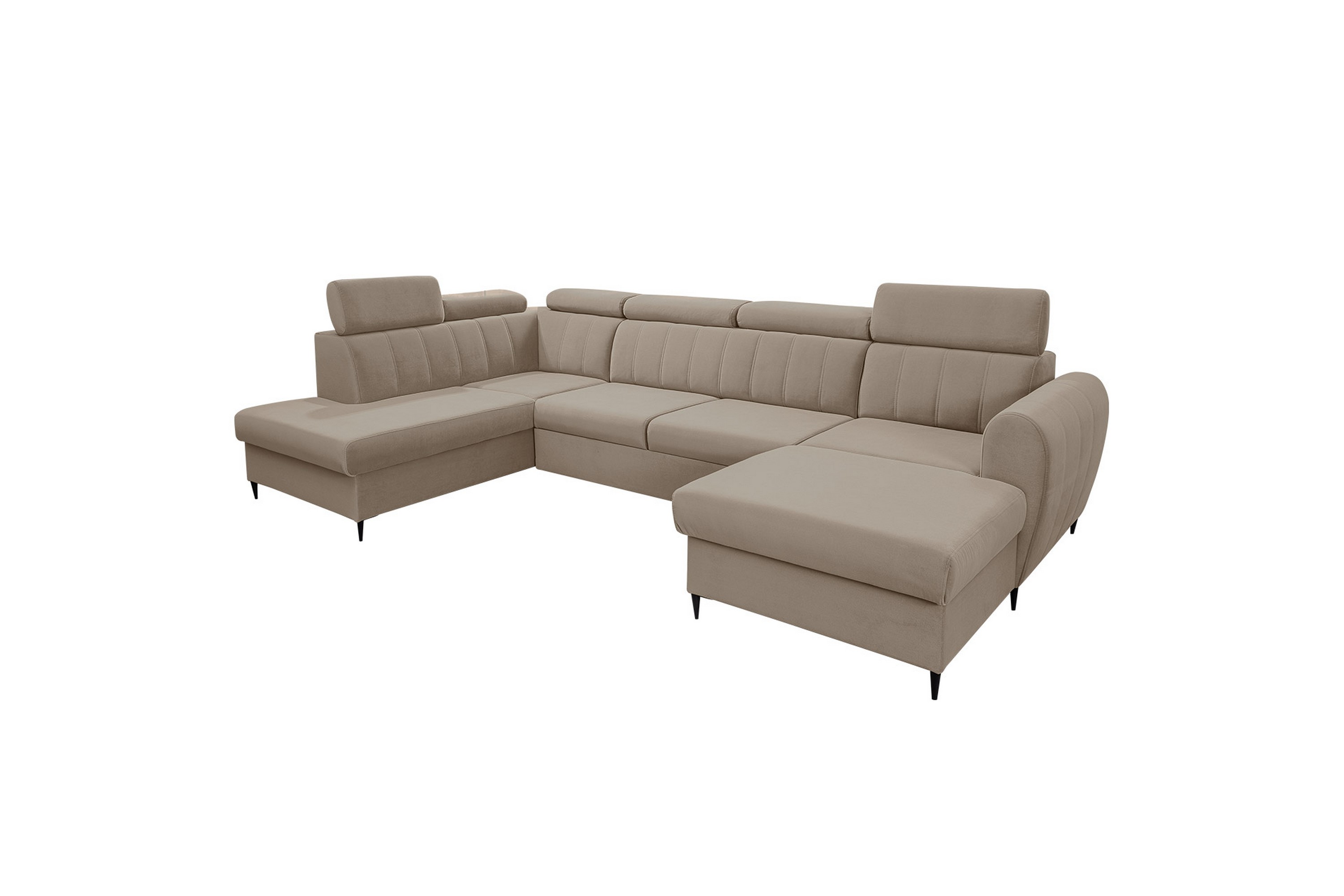 Hoffman Soffa med Divan och Schäslong 4-sits - Beige U-soffa