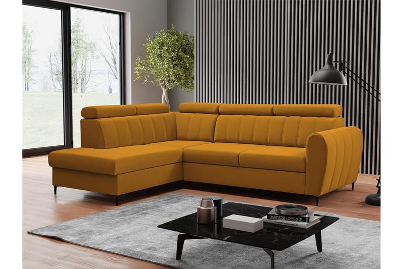 Hoffman Soffa med Schäslong 3-sits - Orange - Möbler - Soffa - Divansoffor & schäslongsoffa