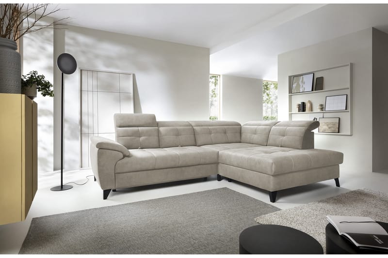 Inferne 5-sits Soffa med Schäslong - Beige - Möbler - Soffa - Divansoffor & schäslongsoffa