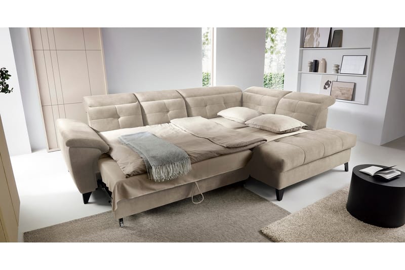 Inferne 5-sits Soffa med Schäslong - Beige - Möbler - Soffa - Divansoffor & schäslongsoffa