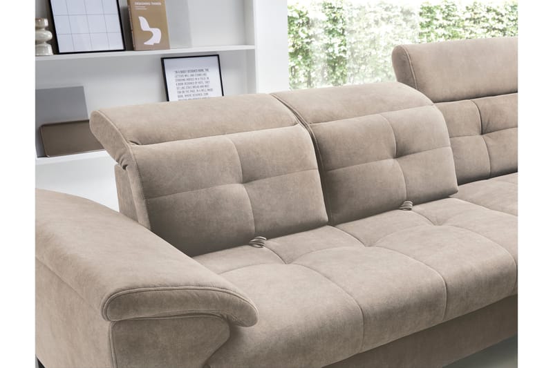 Inferne 5-sits Soffa med Schäslong - Beige - Möbler - Soffa - Divansoffor & schäslongsoffa