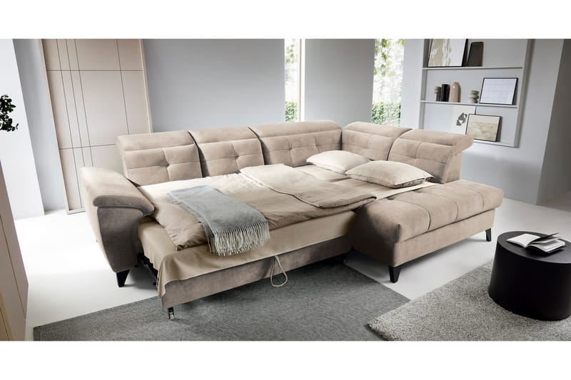 Inferne 5-sits Soffa med Schäslong - Beige - Möbler - Soffa - Divansoffor & schäslongsoffa