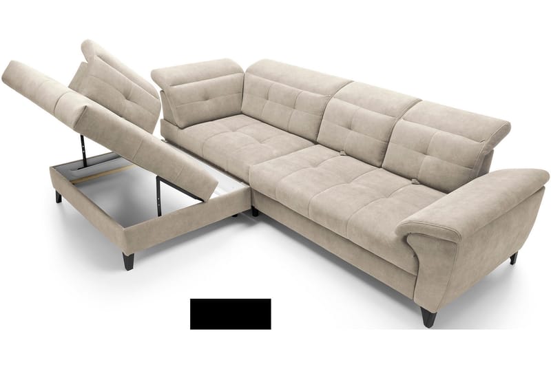 Inferne 5-sits Soffa med Schäslong - Beige - Möbler - Soffa - Divansoffor & schäslongsoffa