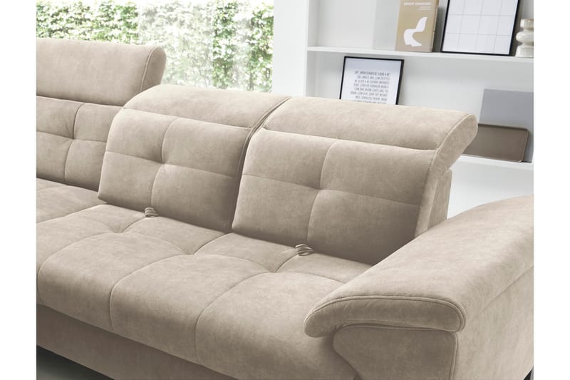 Inferne 5-sits Soffa med Schäslong - Beige - Möbler - Soffa - Divansoffor & schäslongsoffa