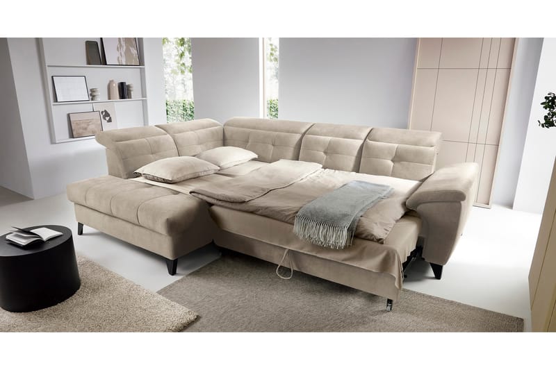 Inferne 5-sits Soffa med Schäslong - Beige - Möbler - Soffa - Divansoffor & schäslongsoffa